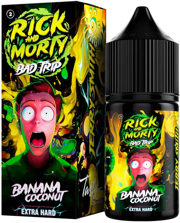 РИК и МОРТИ BAD TRIP - Банан Кокос 30 мл 20 мг (STRONG)