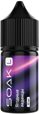 SOAK - Лесные ягоды Леденец 30 мл 20 мг