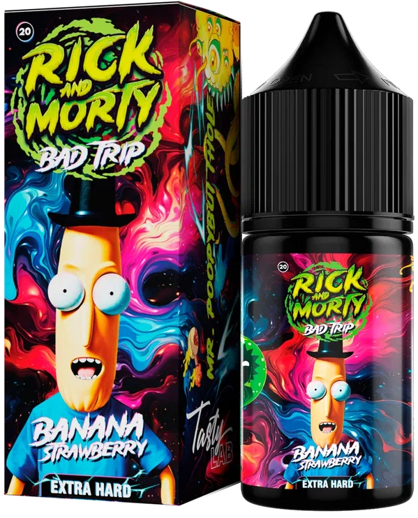 РИК и МОРТИ BAD TRIP - Клубника Банан 30 мл 20 мг (STRONG)