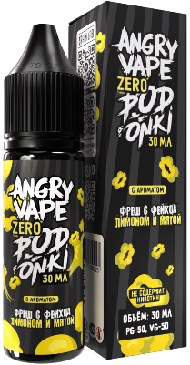 Angry Vape x PODONKI - Лимон Лайм Мята 30 мл 0 мг