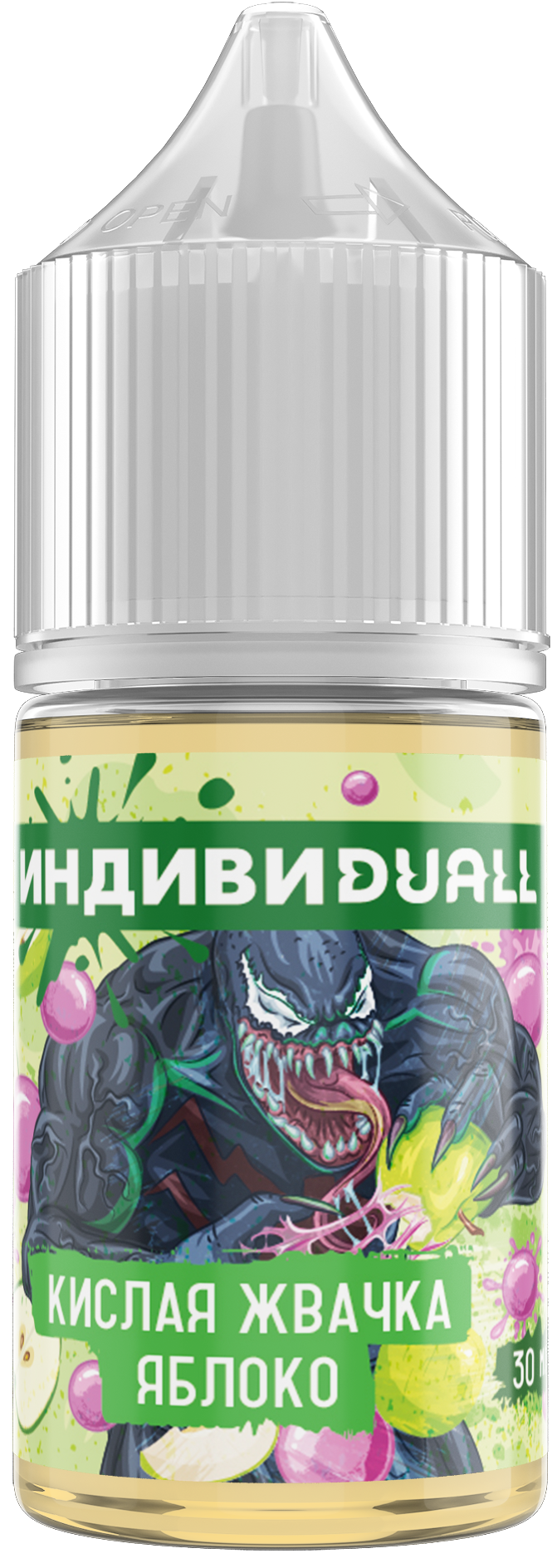 ИНДИВИDUALL - Жвачка Яблоко Кислинка 30 мл 20 мг (STRONG)