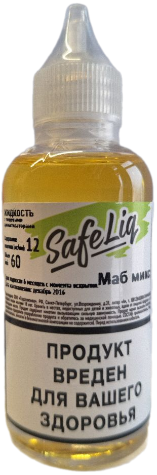 SAFELIQ - Табак 60 мл 12 мг