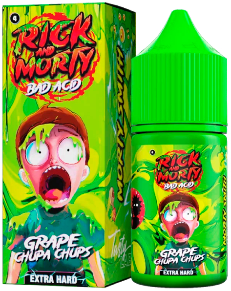 РИК и МОРТИ BAD ACID - Виноградный Чупа-Чупс 30 мл 20 мг (STRONG)