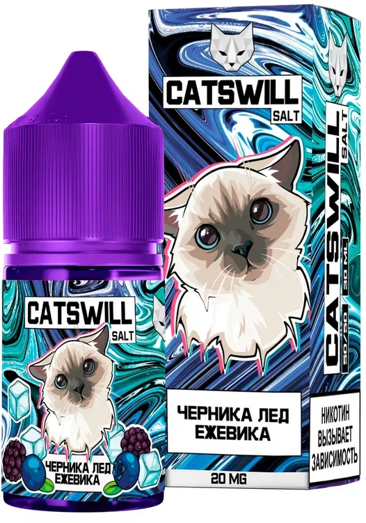 Catswill - Черника Ежевика Лёд 30 мл 20 мг
