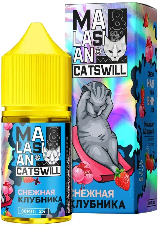 Malaysian & Catswill - Снежная Клубника 30 мл 20 мг