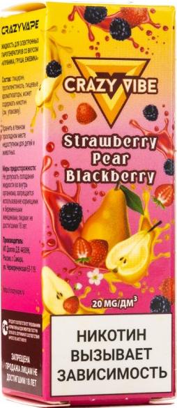 Crazy Vibe - Клубника Груша Ежевика 30 мл 20 мг