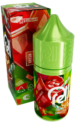 RELL GREEN - Яблоко Груша Ананас Персик Банан Смузи 30 мл 20 мг
