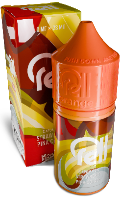 RELL ORANGE - Клубника Пина колада Коктейль 30 мл 20 мг