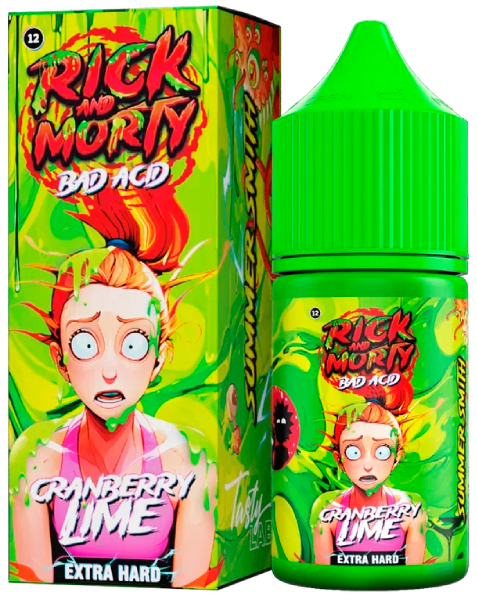 РИК и МОРТИ BAD ACID - Клюква Лайм 30 мл 20 мг (STRONG)