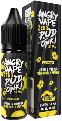 Angry Vape x PODONKI - Фреш Фейхоа Лимон Мята 30 мл 0 мг
