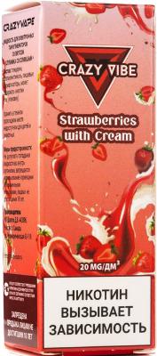 Crazy Vibe - Клубника Сливки 30 мл 20 мг