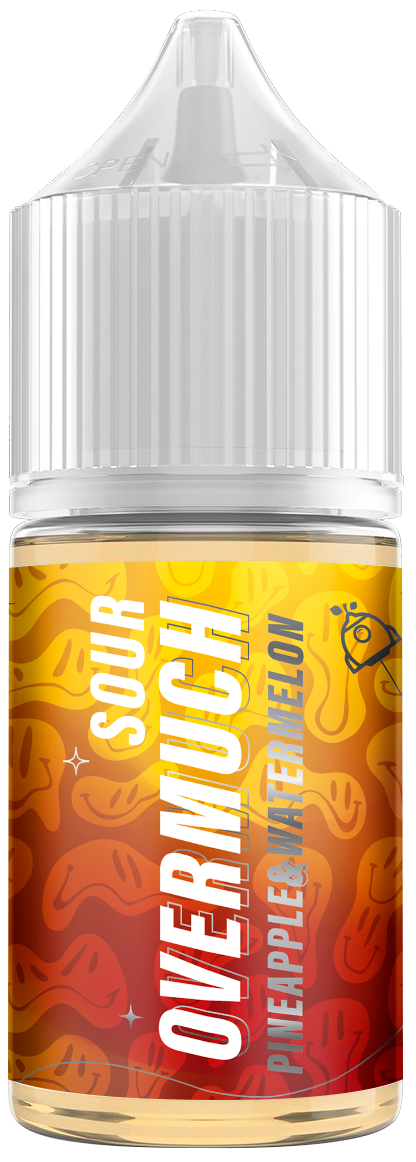 Overmuch Sour - Арбуз Ананас 30 мл 20 мг